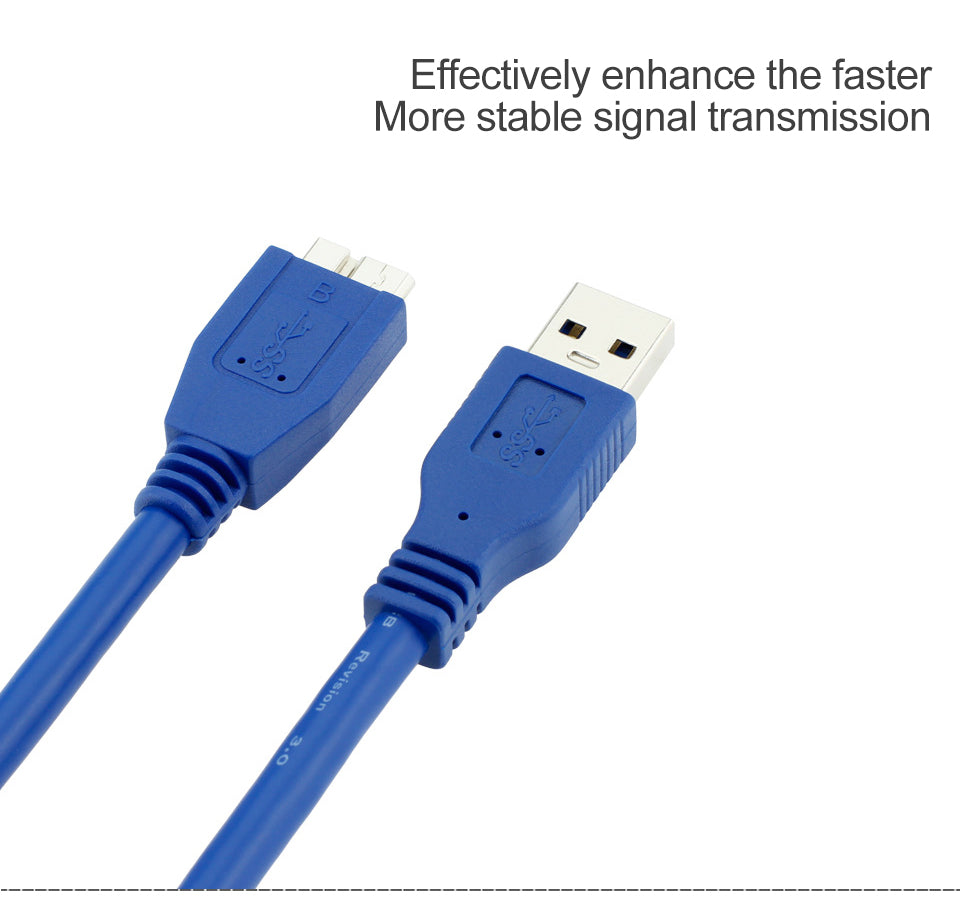 N - USB 3.0 Type A to Micro B Cable Fast Data Sync Cable