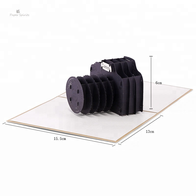 C - Camera handmade pop up greeting card