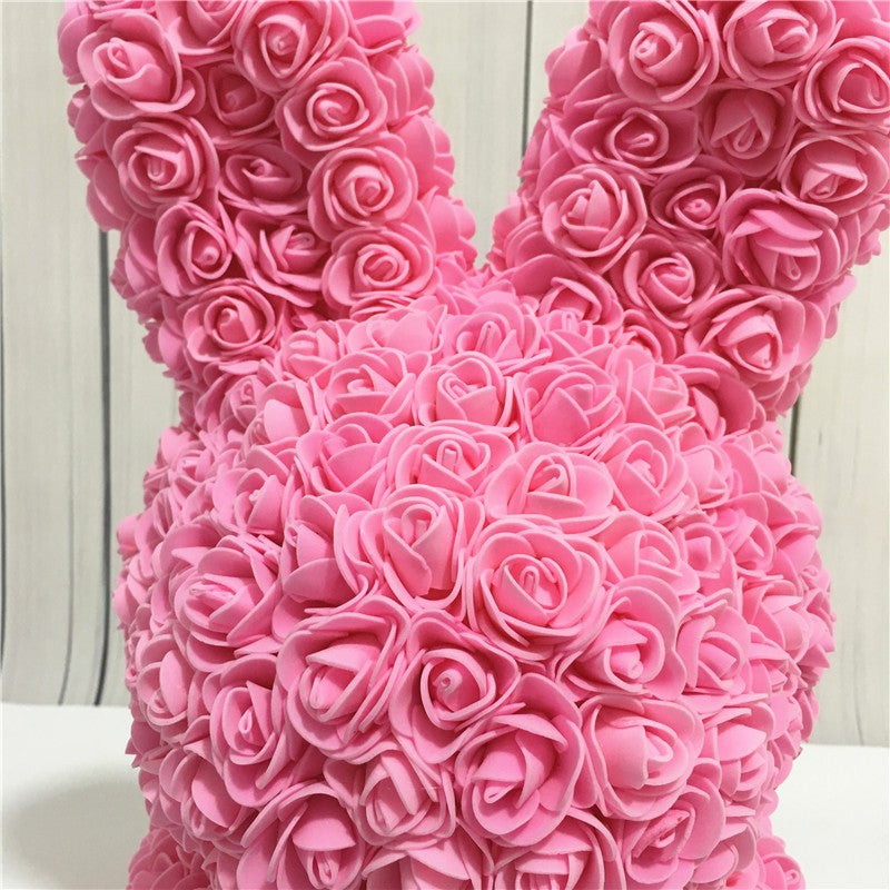 Bunny Eternal Rose Bear LIMITED EDITION Rabbit Handmade Foam Teddy Gift Graduation Wedding Birthday