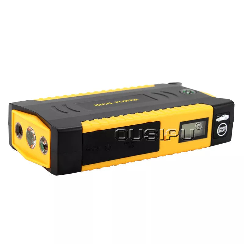 L - Car Jump Starter 68800Ah 4USB Portable Multifunction Rechargeable LED Emergency Battery