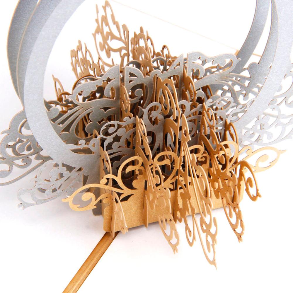 C - Engagement Paper new design Ring 3d valentine greeting cards