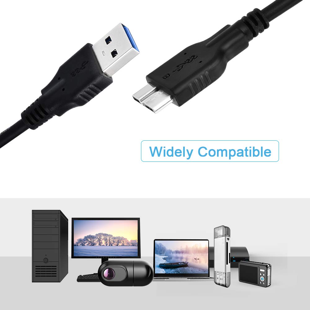 N - USB 3.0 Type A to Micro B Cable Fast Data Sync Cable