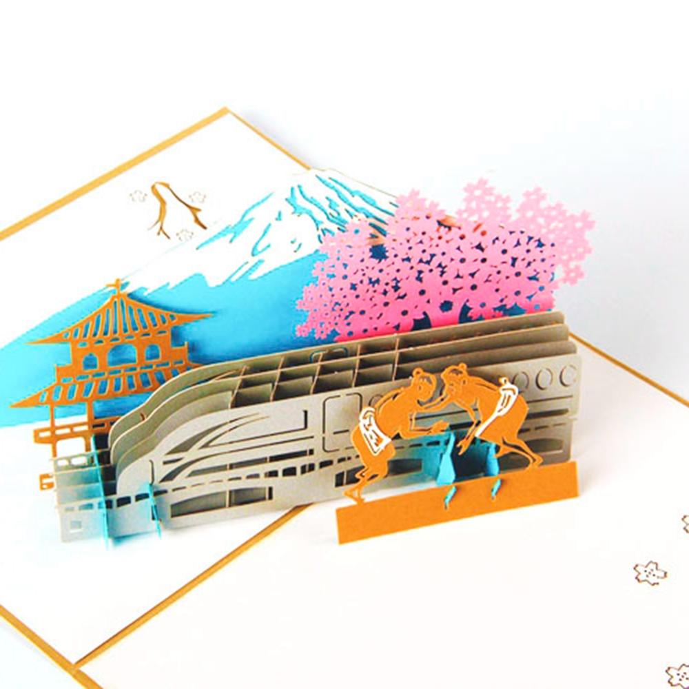 A1 - Japan Fujiyama building 3d card