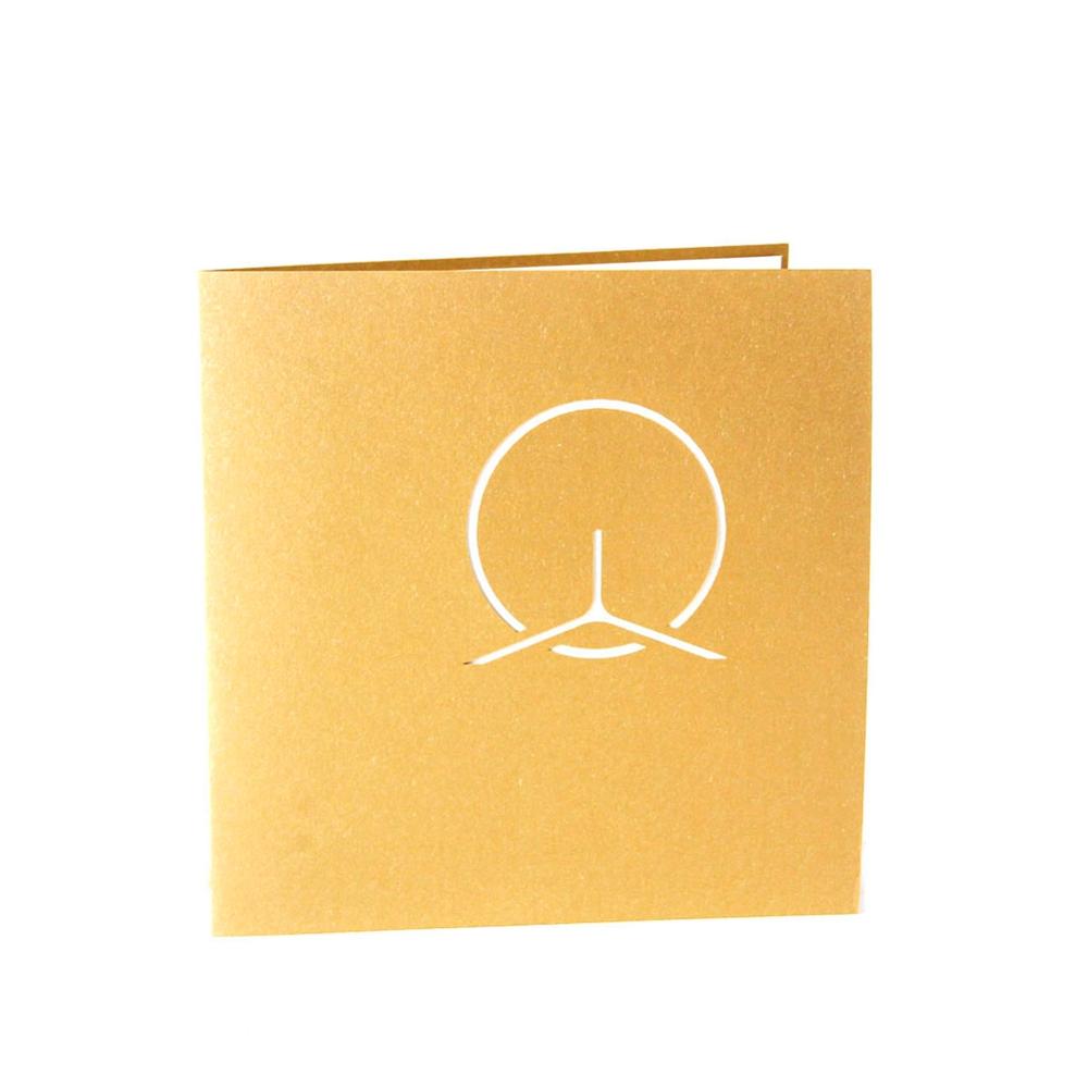 A1 - London eye Paper Custom Cut 3D Pop Up Birthday Holiday Festival Greeting Cards