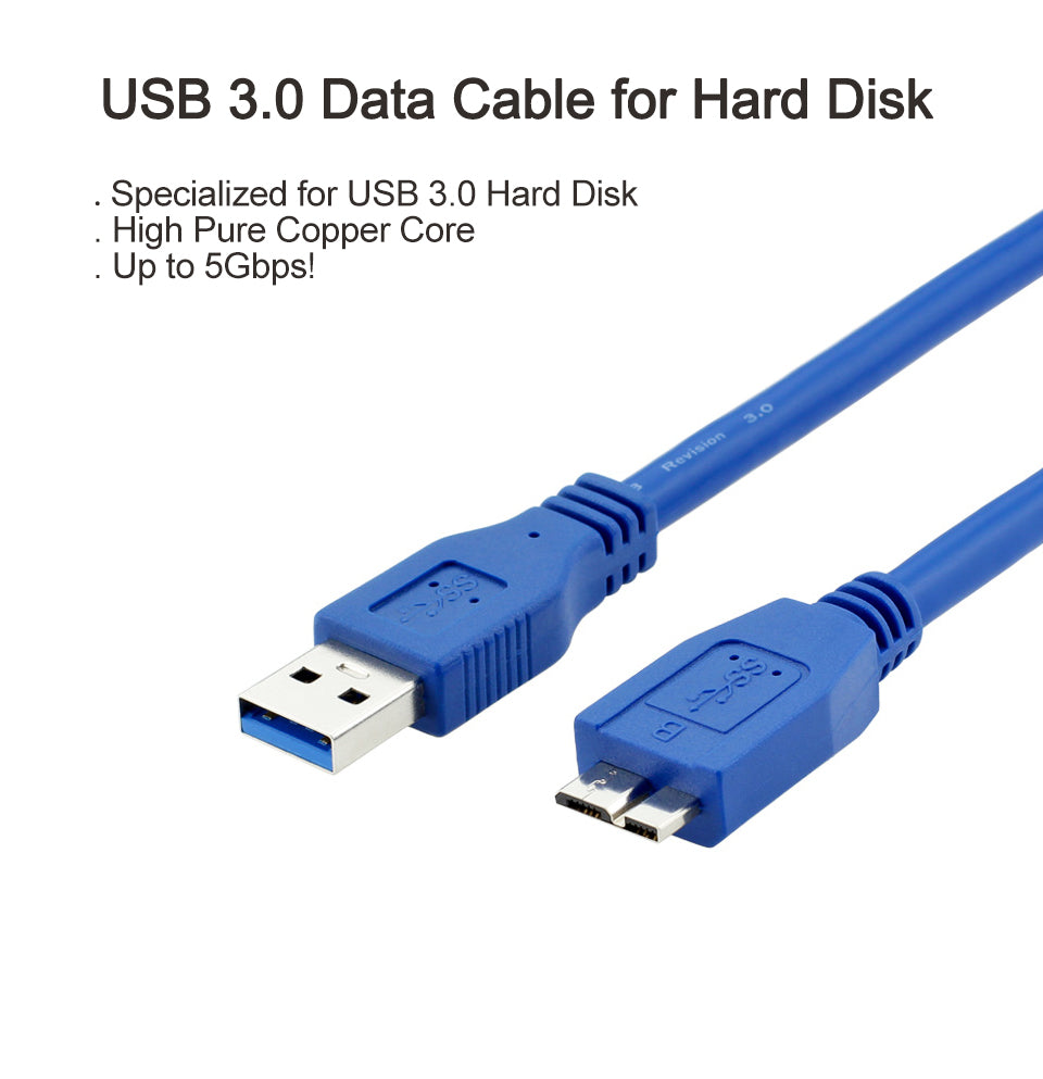 N - USB 3.0 Type A to Micro B Cable Fast Data Sync Cable