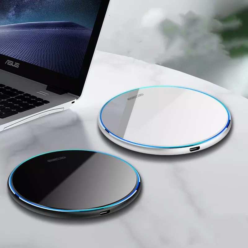 K - 15W Wireless Charger Pad LED Light Fast Charger