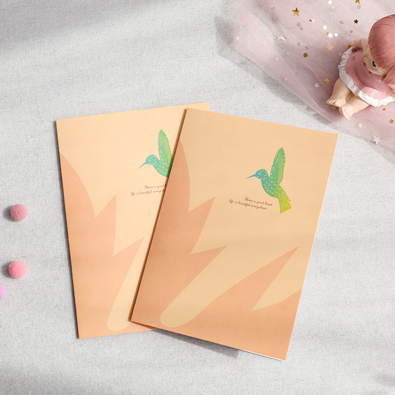 B - 3D Maple Leaves Birds Greeting Cards for Friends