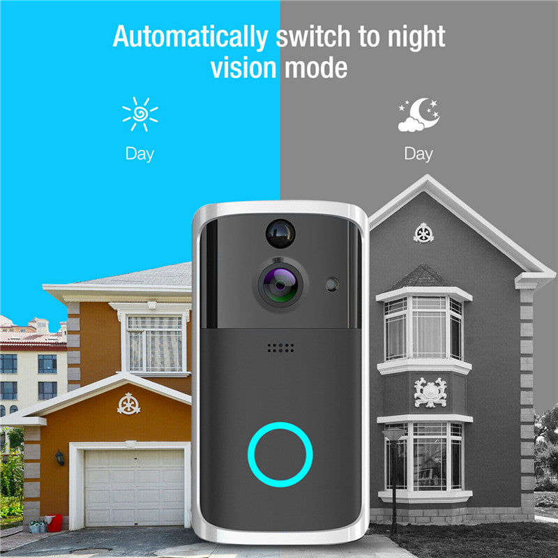 P - Aiwit Phone App 720P WiFi Video Wireless  Smart Doorbell V5 With Chime And Rechargeable Batteries For Phone Home Security