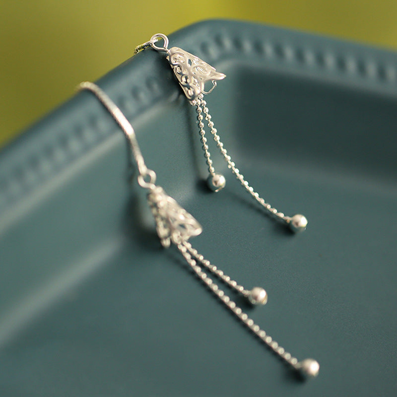 925 silver vintage wind chime earring