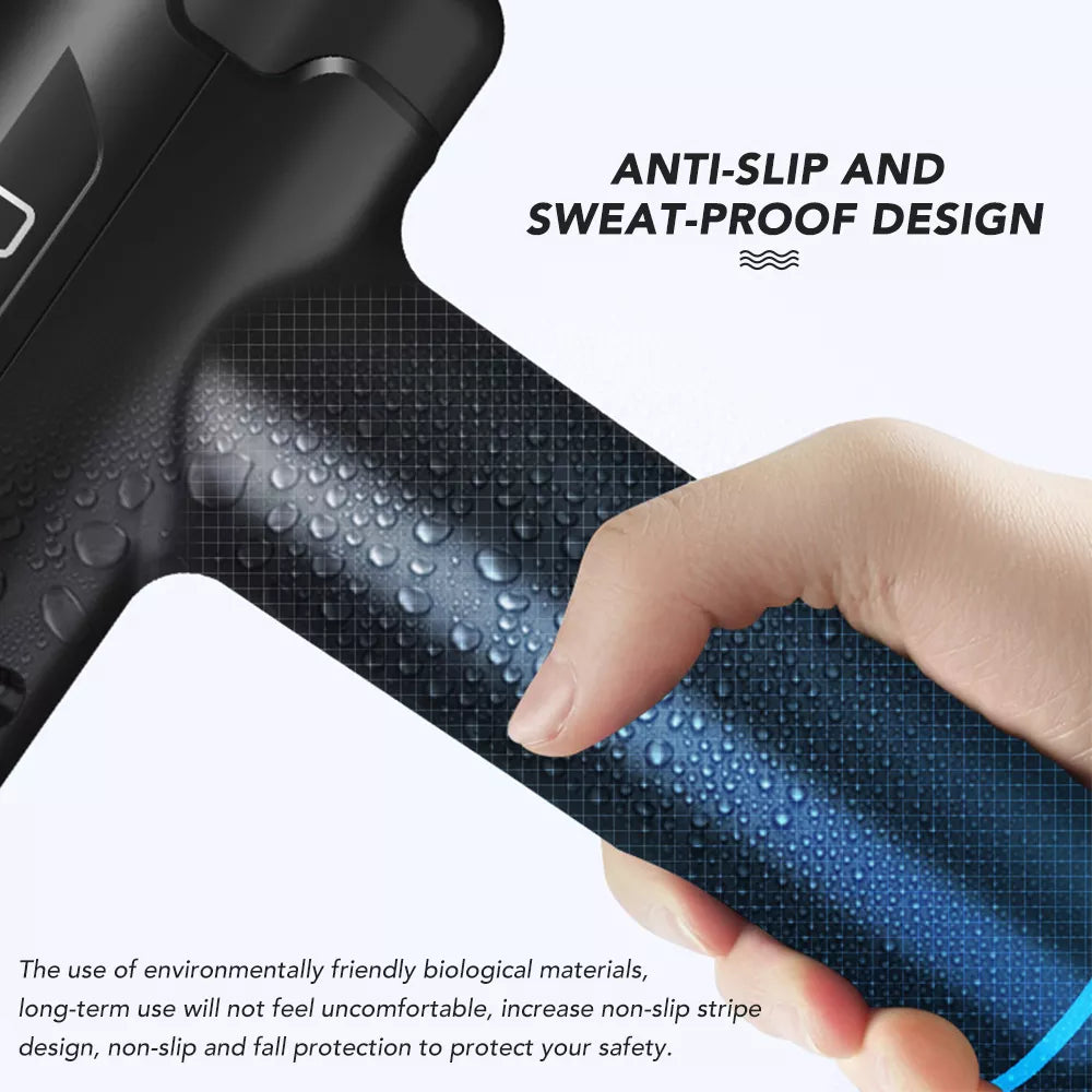 APEX RECOVERY Massage Gun 30 Speed 6 Heads Deep Electric Vibration Mini Massager
