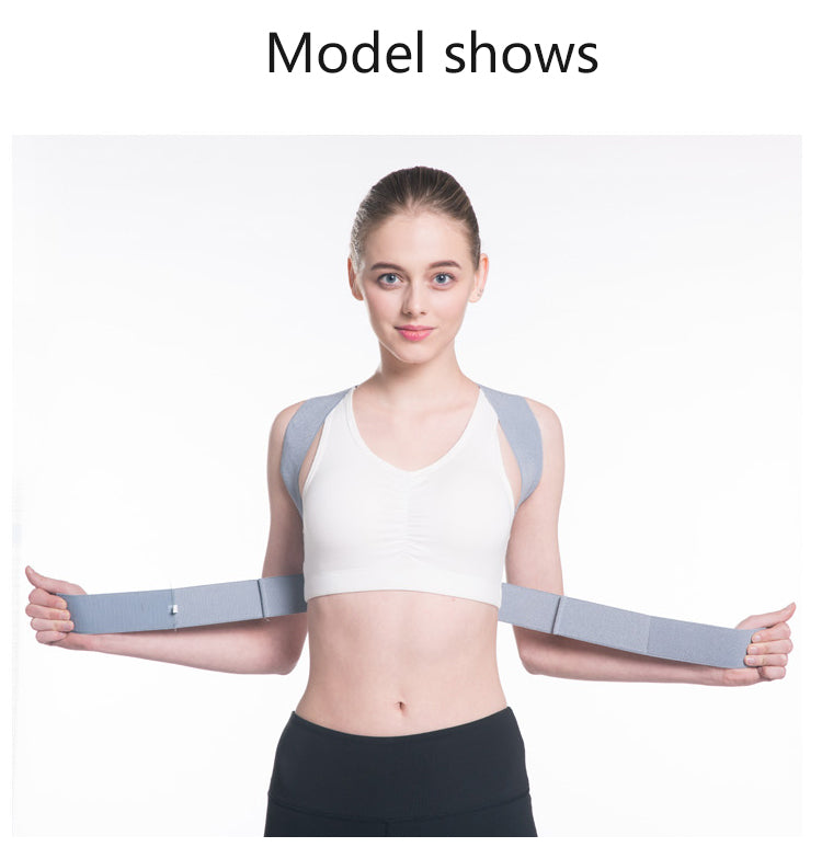 Posture Corrector Adjustable Back Support For Woman Helps Promote Proper Posture Blue