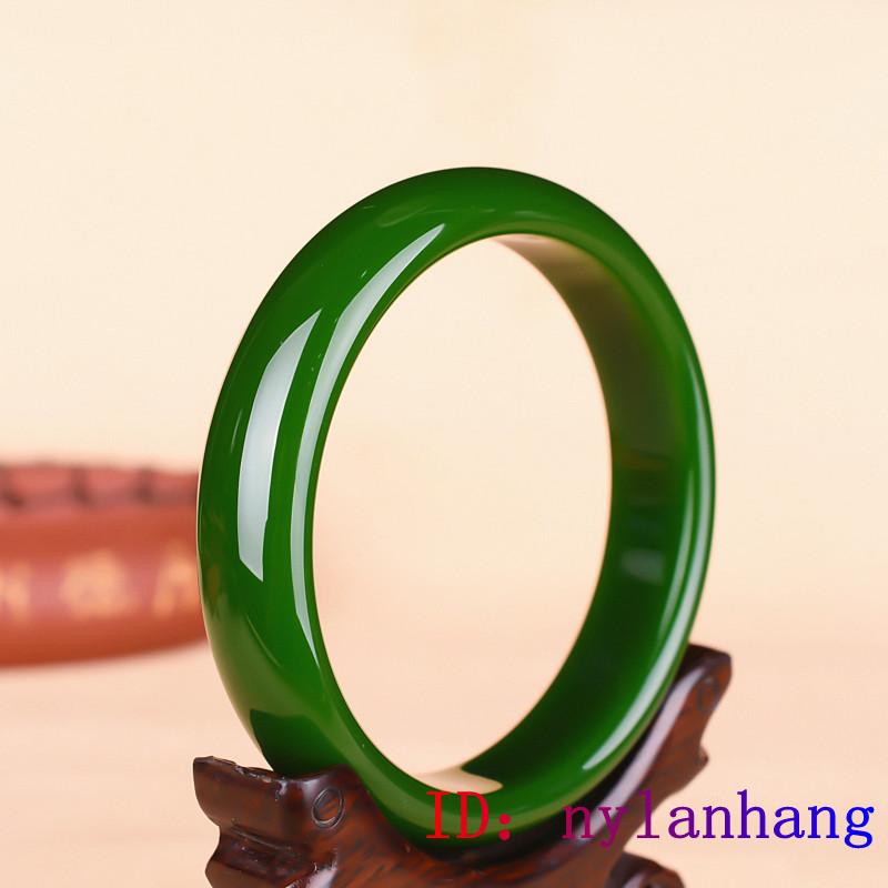 Green Jade Bangle Bracelet Jadeite Amulet 5a+ Natural Jewelry For Women And Men Gifts