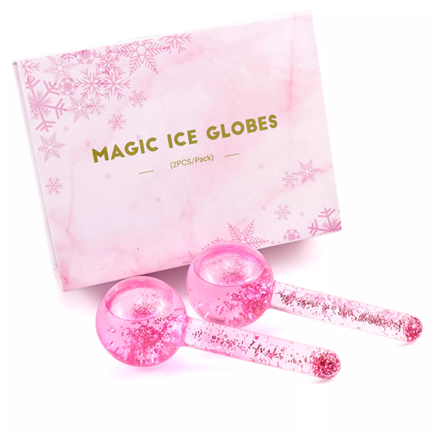 A - Ice Roller Globes Facials Beauty Set Cooling Massager