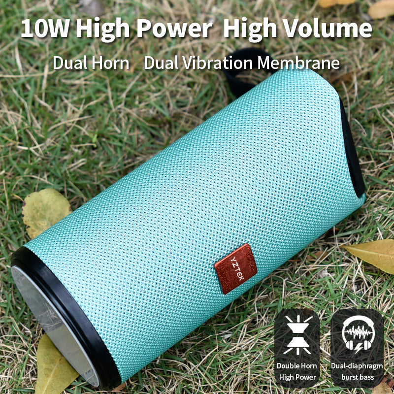 H - Multifunctional Portable Mini Wireless Outdoor Speaker Waterproof IPX6 Mini Bluetooth Stereo Bass USB/TF/FM Radio Loud Sound Box for Phone TV Laptop