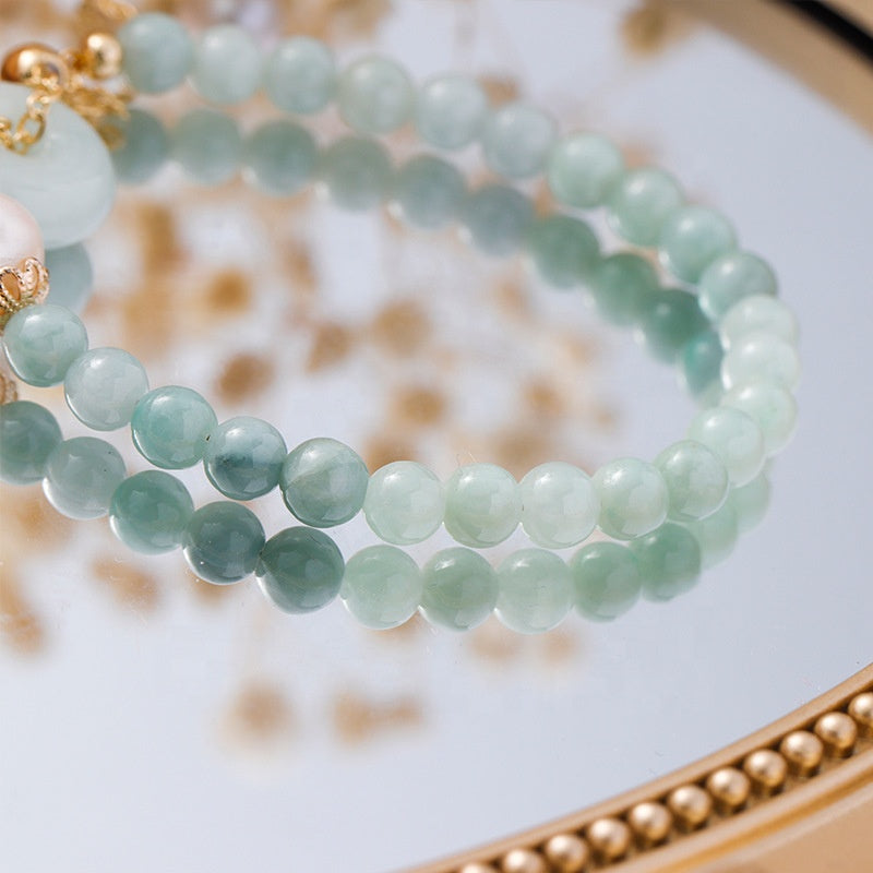 Freshwater Pearl Bracelets Transport Luck Bead 14K Gold Plated Bracelet For Girl