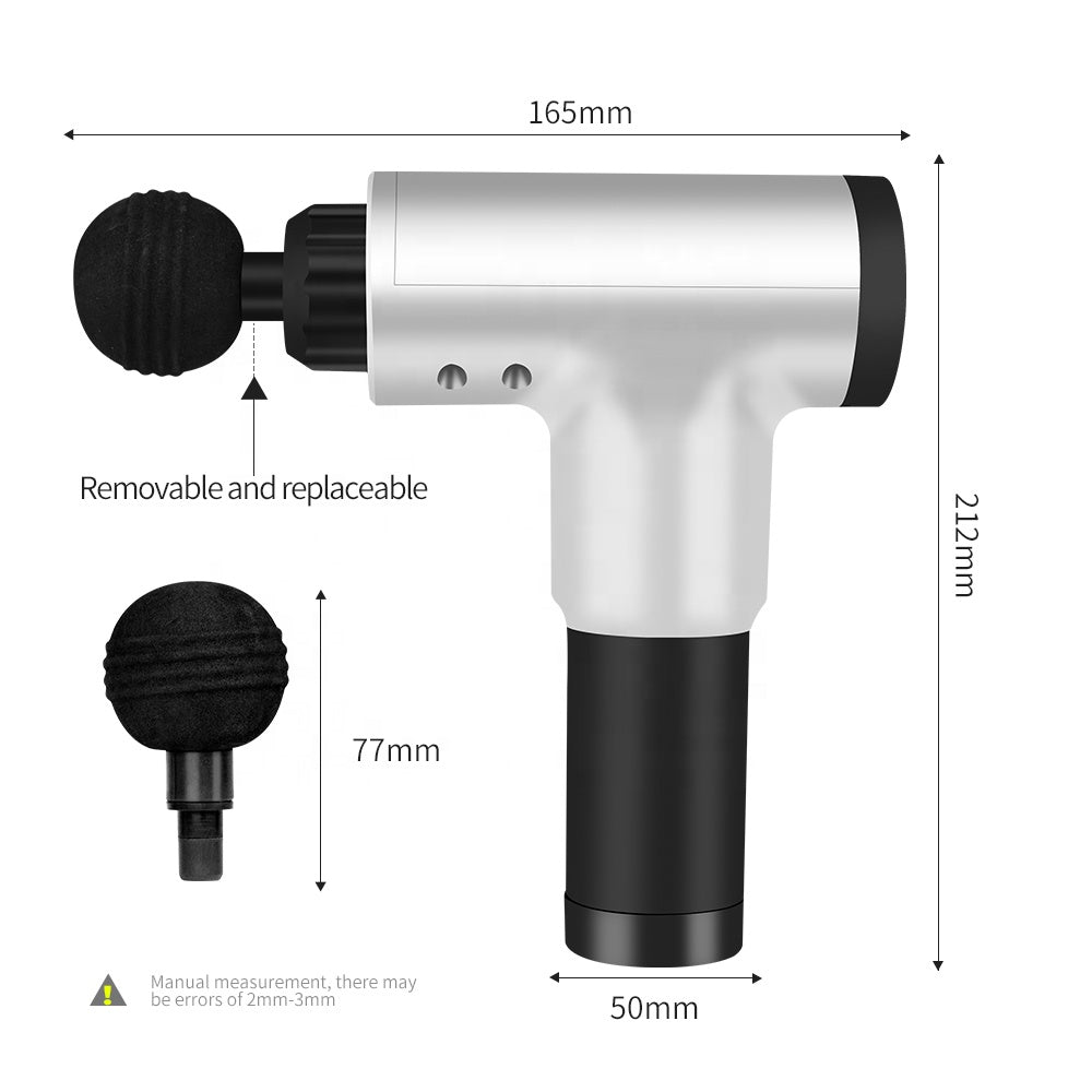 Fascial Gun KH - 320 Massage Gun 6 speed Therapeutic Sports massager 4 adjustable heads