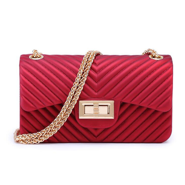 Cute Clutch Purses Ladies Single Bag Shoulder Female Women Jelly Luxury Handbags with Chain