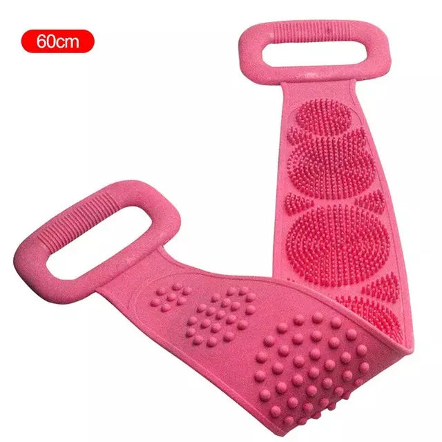 A - Back Scrubber Silicone Body Scrubber Brush Bath Massage