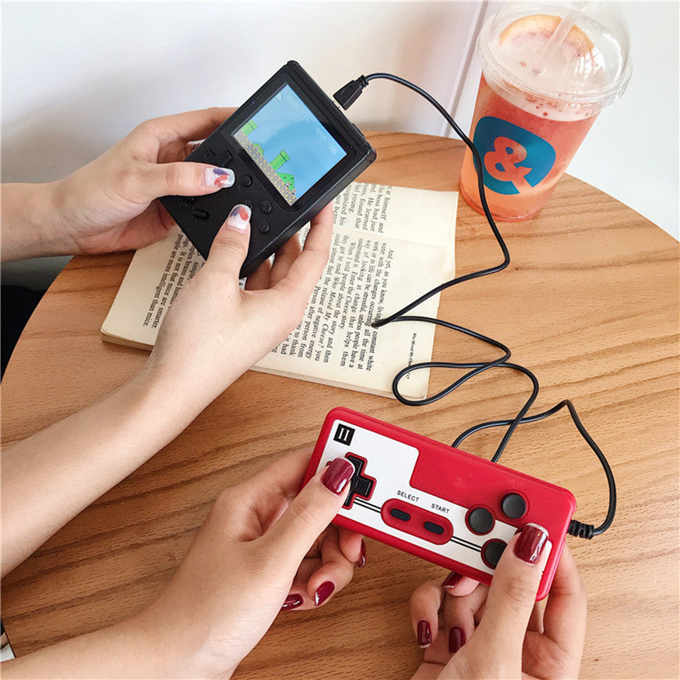 G - 400 Built in Retro Classic Video Games Handheld Console w/ 2 player Gift Set Black Red Blue Yellow and White