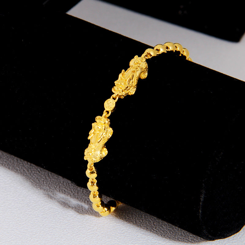 V - Ethiopian Good Luck Wealth Dubai Bangle Pixiu Prosperity Bracelet