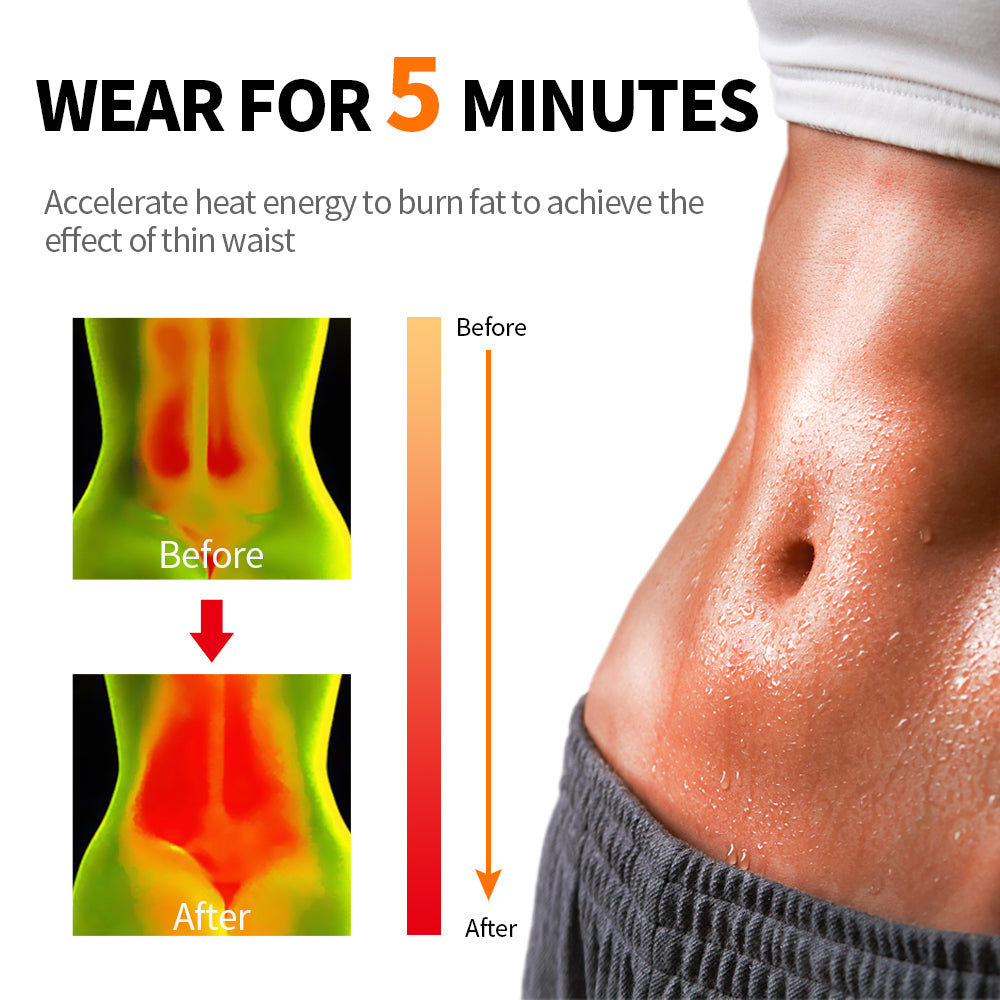 Waist Trainer Belt for Women Slimming Belly Band Sweat Sports Girdle Belt Black