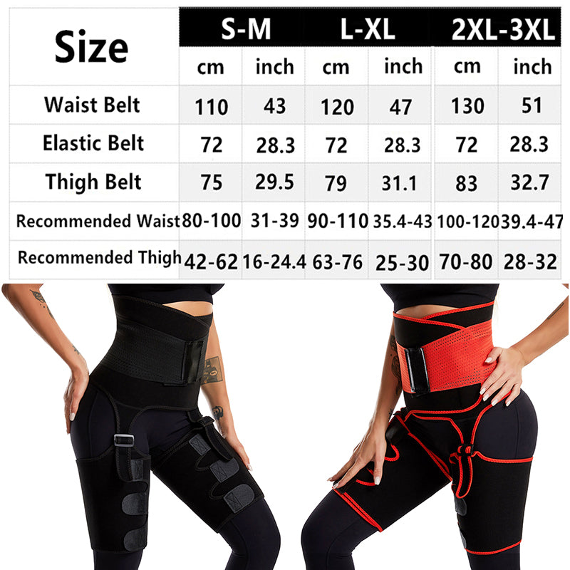 Waist And Tight Trainer Trimmer Butt Lifter For Woman Powerful Slimming Belt Black