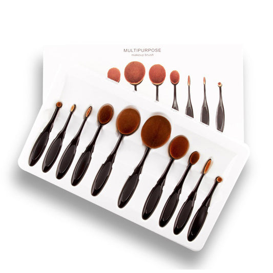 A - 10pc New fashionable Super SoftMakeup Brush Set