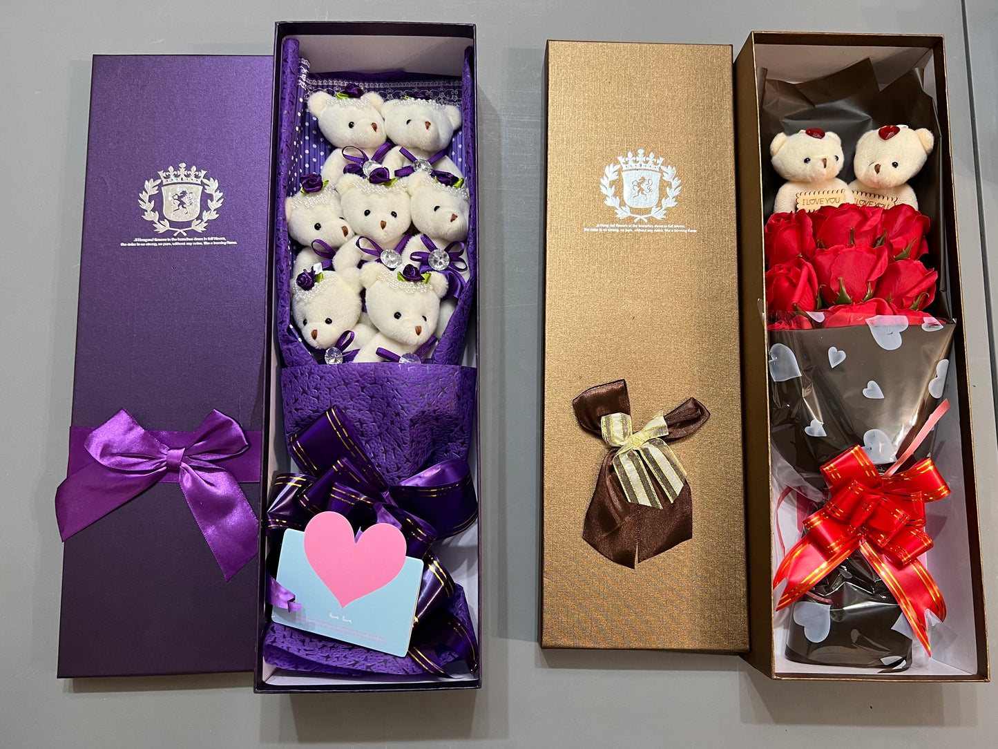 Hello Kitty, Teddy Bear, Stitch Flower Bouquet With Special Box