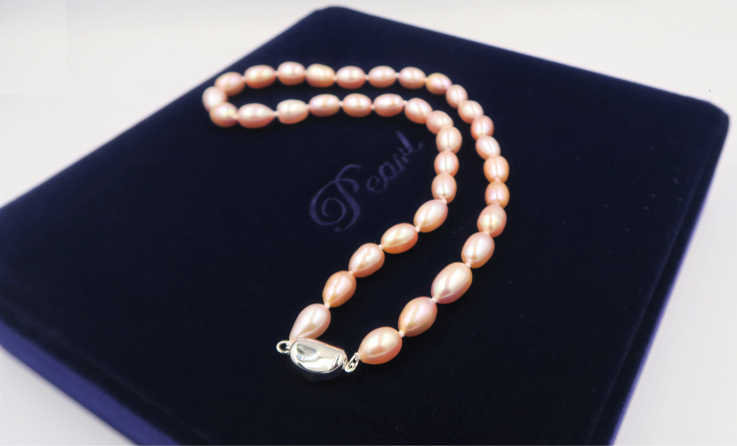 PC - Real Pearl Full Set Purple Pink Pearls Necklace Bracelet Earring Drop Rice Shape Celeste 925 Sterling Silver gift