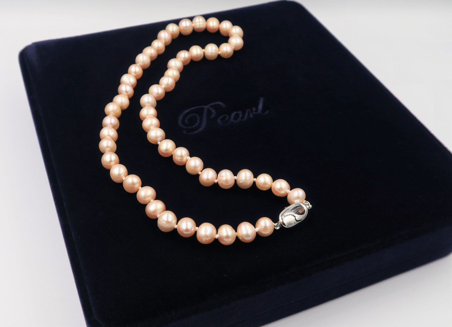 PA - Real Pearl Full Set Pink Necklace Bracelet Earring Celeste 925 Sterling Silver Pearls gift box