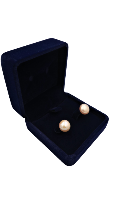 PD - Real Pearl Earrings Celeste Collections Pink Round Pearls Earring 925 Sterling Silver gift box