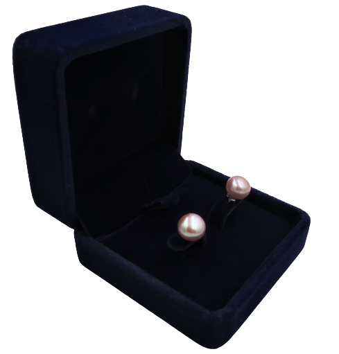 PD - Real Pearl Earrings Celeste Collections Purple Pink Pearls Earring 925 Sterling Silver gift box
