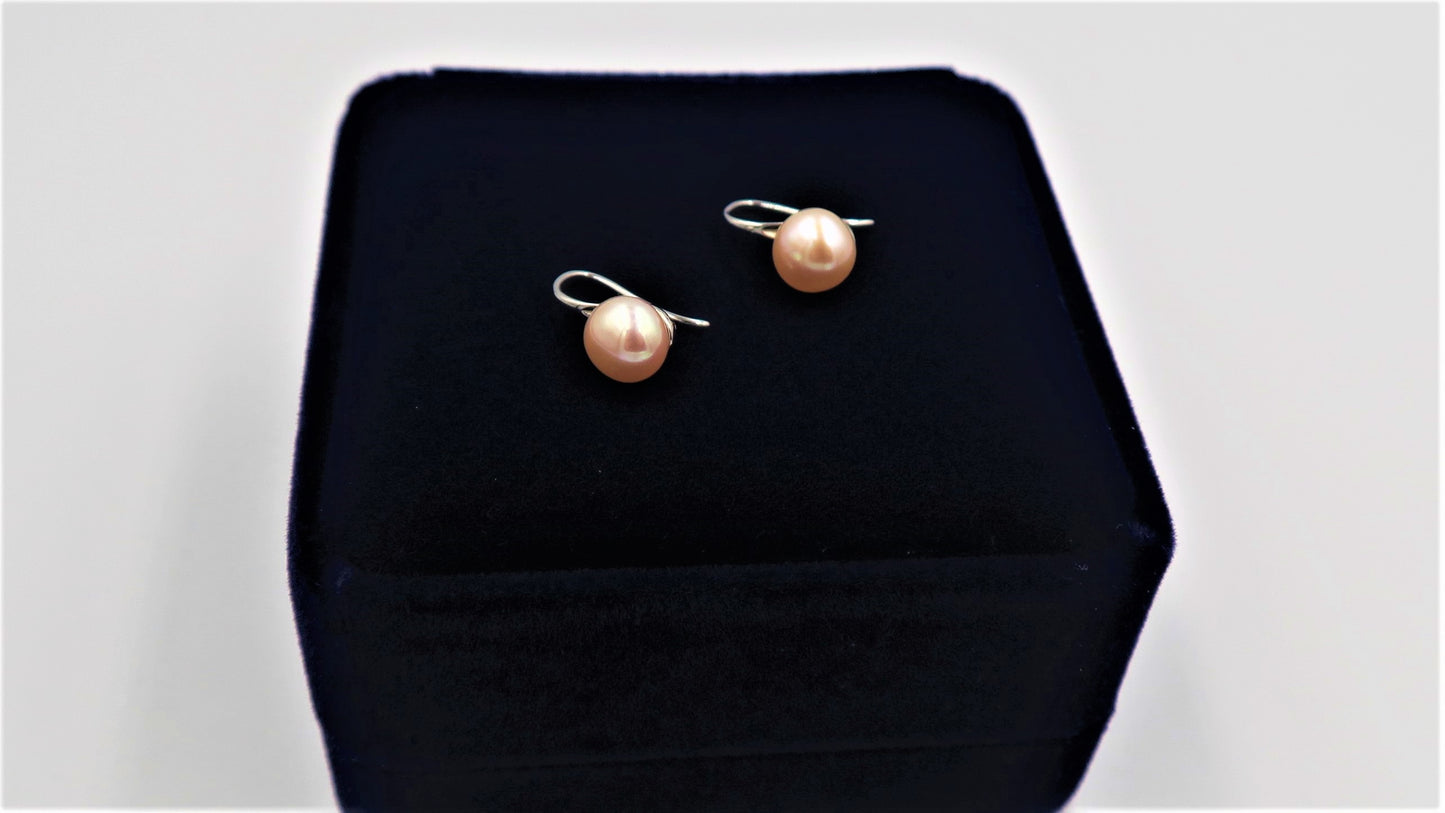 PL - Real Pearl Earrings White, Pink, Purple or Black Celeste 925 Fresh Water Pearls Collection Sterling Silver gift box