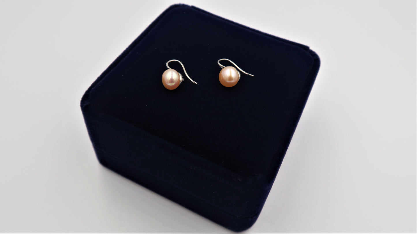 PL - Real Pearl Earrings White, Pink, Purple or Black Celeste 925 Fresh Water Pearls Collection Sterling Silver gift box