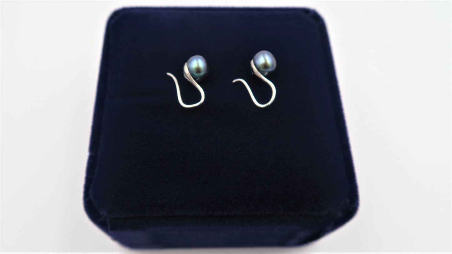 PL - Real Pearl Earrings White, Pink, Purple or Black Celeste 925 Fresh Water Pearls Collection Sterling Silver gift box