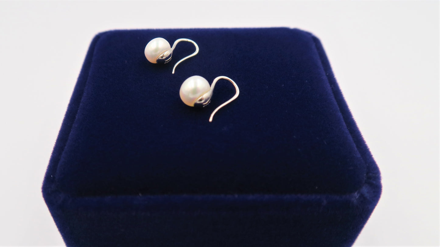 PL - Real Pearl Earrings White, Pink, Purple or Black Celeste 925 Fresh Water Pearls Collection Sterling Silver gift box