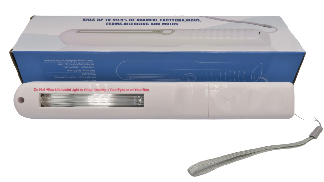 P - Handheld UVC Sanitizer Wand UV Sterilizer 99.9% Sterilization Cordless Battery