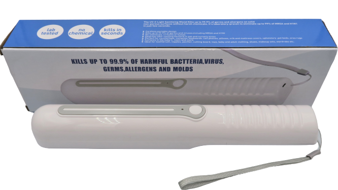 P - Handheld UVC Sanitizer Wand UV Sterilizer 99.9% Sterilization Cordless Battery