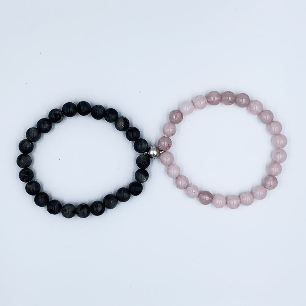 S - Valentine's Day Jewelry Attractive Couple Bracelet Natural Stone Attract Couple Bracelets