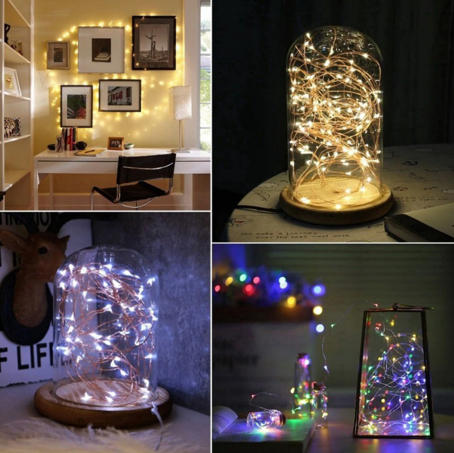 J - Battery 2M LED String lights Fairy lights For Home Christmas New Year Party Wedding Decoration Photo Clip Holder light