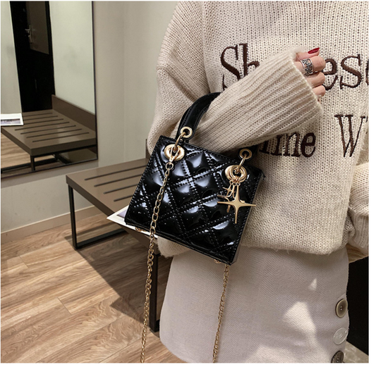 Vintage Red Women Wedding Bag Ladies Classic Princess Totes Ladies Diamond Lattice Clutch Party Purse Patent Leather Handbags