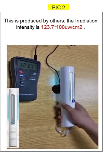 P - Handheld UVC Sanitizer Wand UV Sterilizer 99.9% Sterilization Cordless Battery