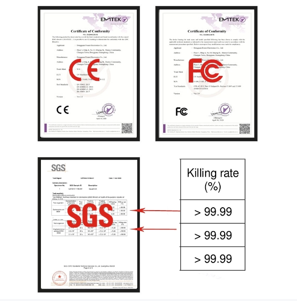P - Handheld UVC Sanitizer Wand UV Sterilizer 99.9% Sterilization Cordless Battery