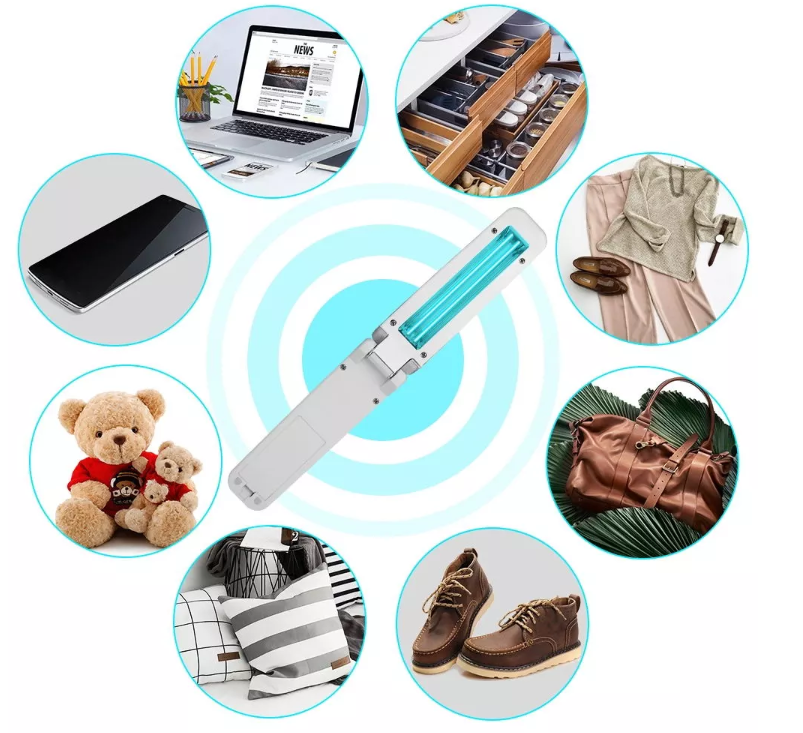 P - Portable UVC Sanitizer Wand UV Sterilizer 99.9% Sterilization Cordless Battery