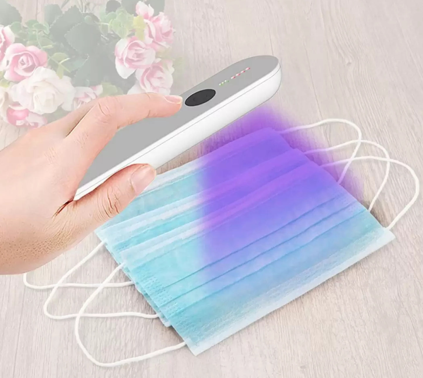 P - Travel size UV Sanitizer Wand USB Rechargeable UVC Sterilizer 99.9% Sterilization