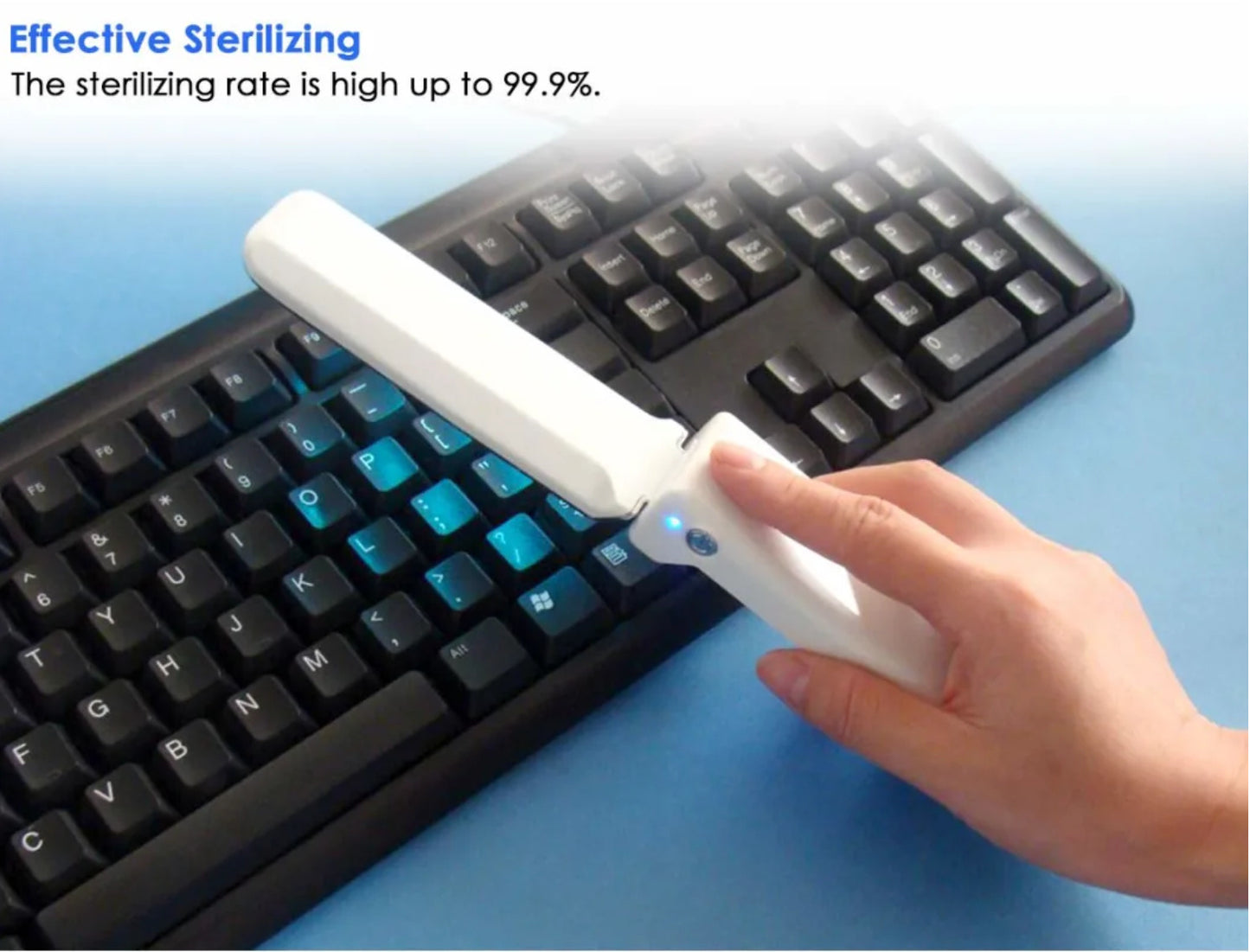 P - Portable UVC Sanitizer Wand UV Sterilizer 99.9% Sterilization Cordless Battery