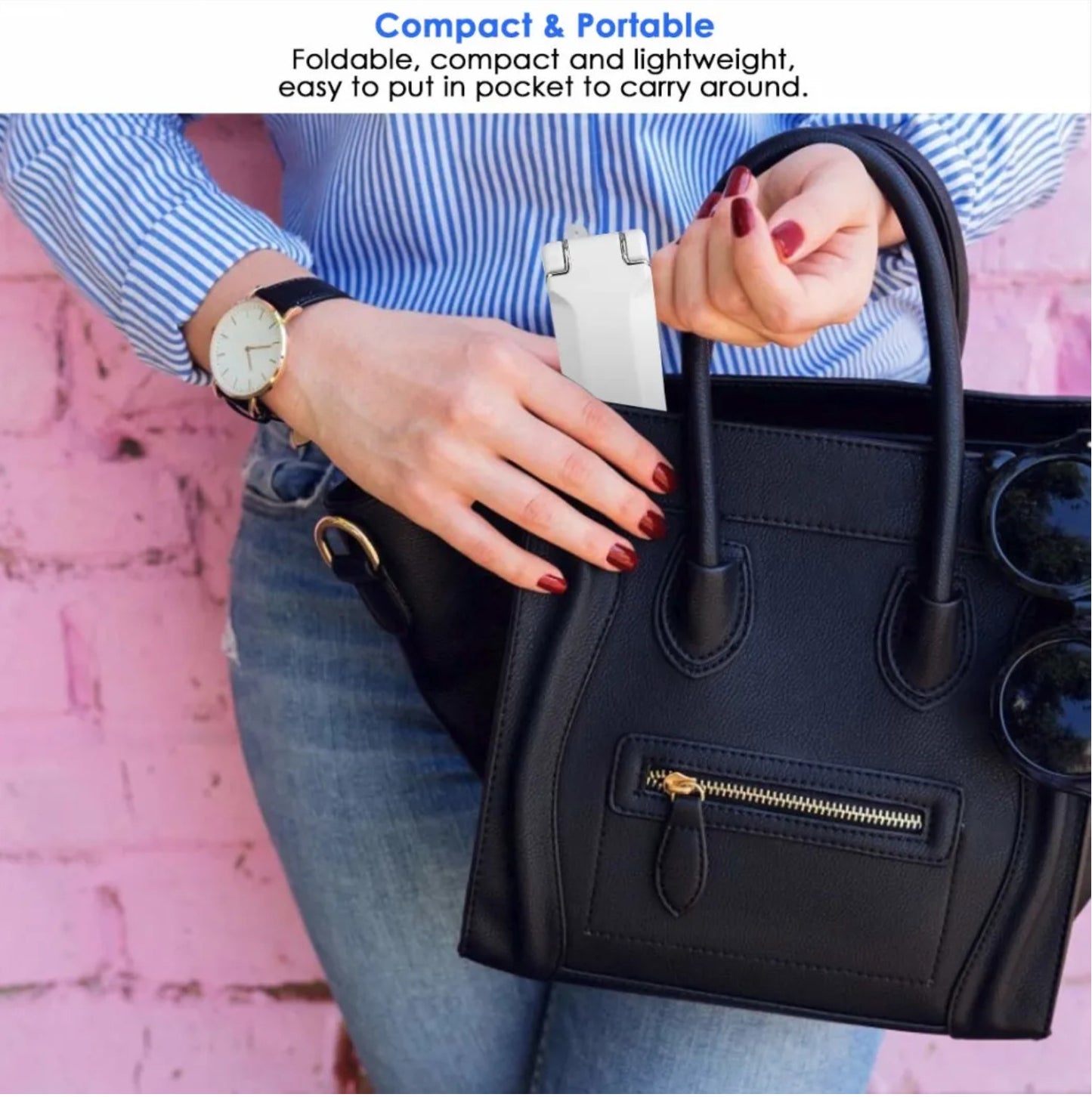 P - Portable UVC Sanitizer Wand UV Sterilizer 99.9% Sterilization Cordless Battery