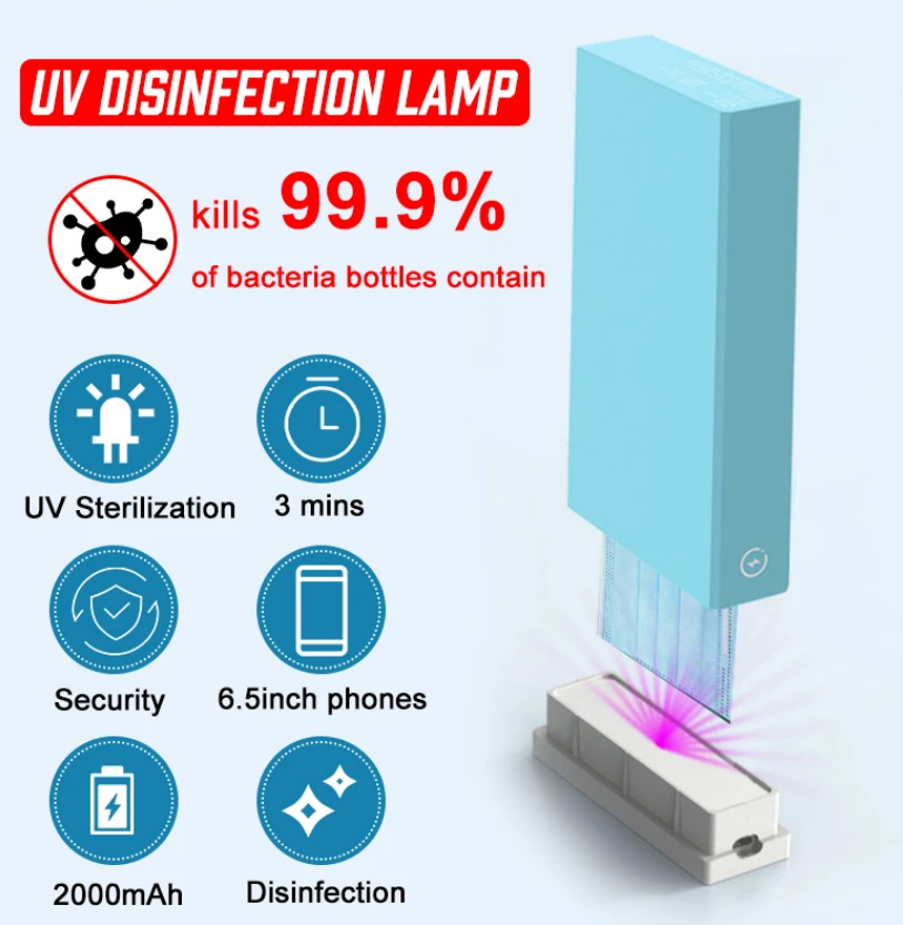 P - Rechargeable UV Sanitizer Box & Hood 99.9% Sterilizer Disinfection