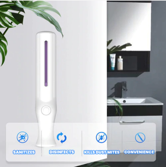 P - Portable UVC Sanitizer Wand UV Sterilizer 99.9% Sterilization Cordless Battery