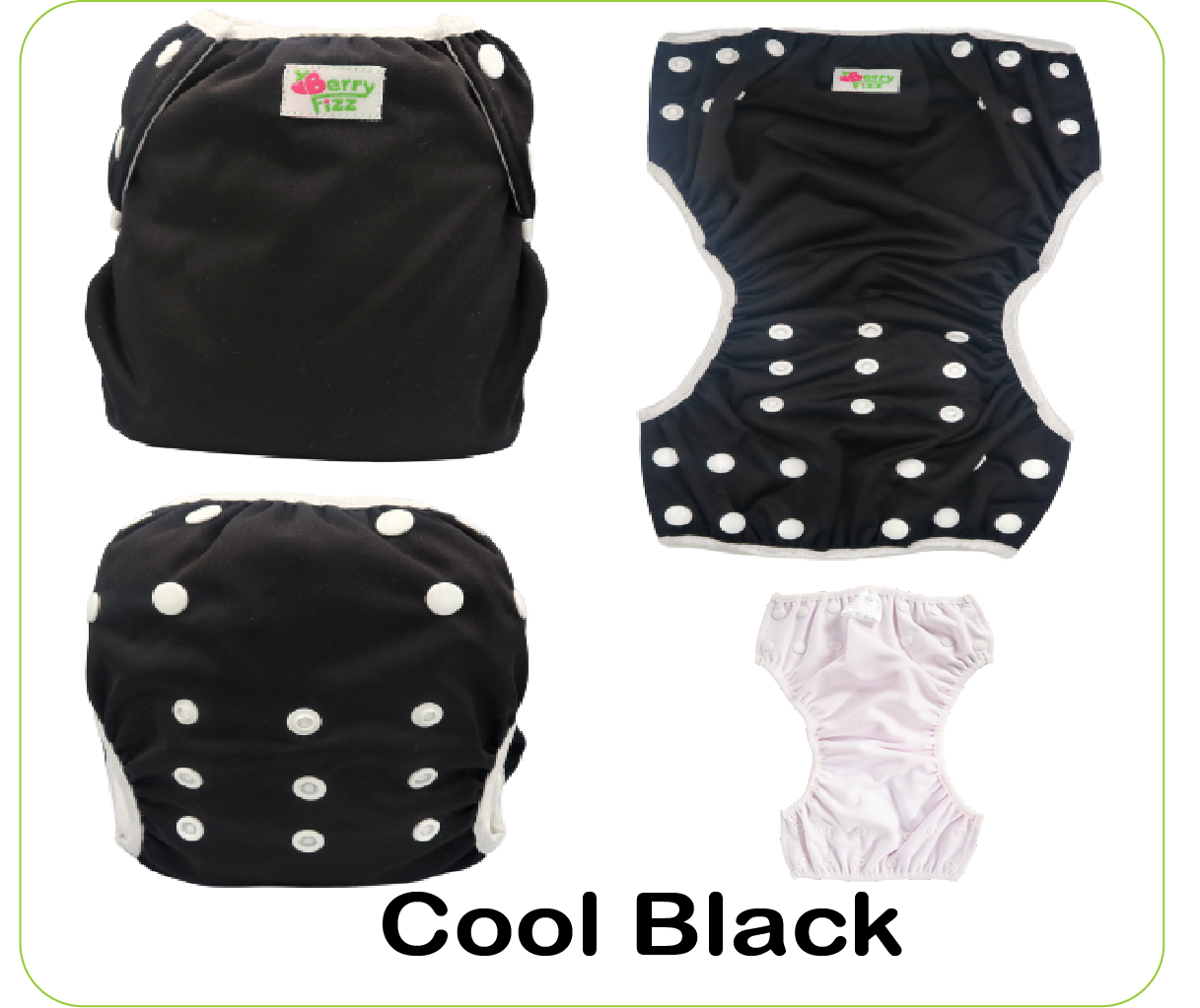 Swim Diaper Cloth Adjustable Water proof Nappy Boys Girls Toddler 3pc Set wear